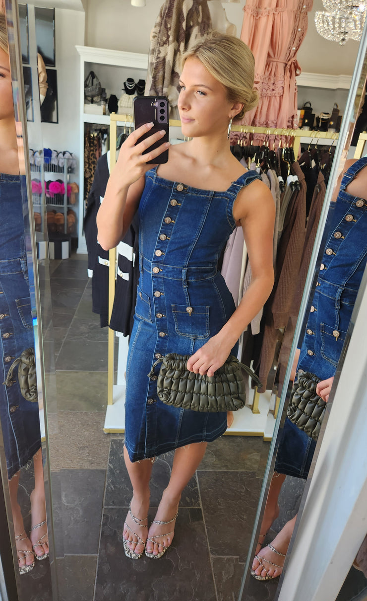 Danni Midi Denim Dress