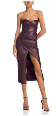 Brandi Faux Leather Dress