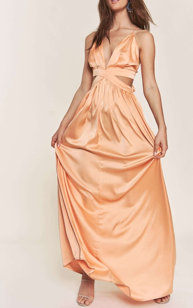 Sabina Satin Maxi