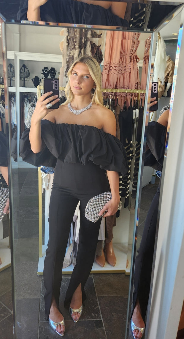 Jizelle Puff Off Shoulder Jumpsuit